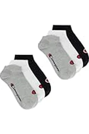 Champion Core Socks 6PP Short Crew, grijs (lichtmelange), 35-38 EU (2-5 UK) Uniseks - Volwassen -FW23, , 35-38 EU