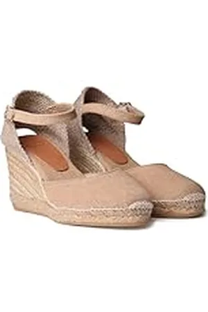 Toni Pons Piper-GY Espadrilles met sleehak voor dames, van linnen en katoen, , 37 EU