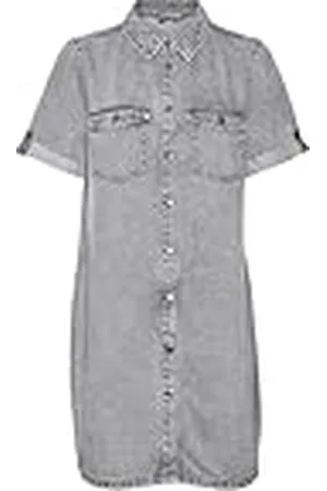 VERO MODA Dames Vmjennie Ss Short Denim Dress Mix Noos Jurk, , S