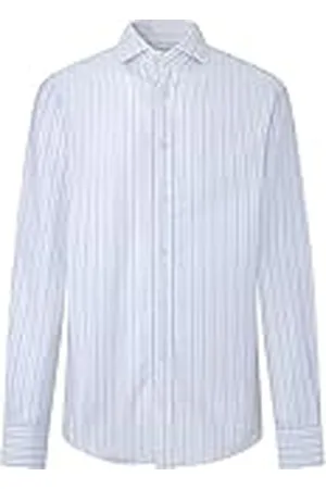 Hackett Heren Jaspe Oxford Stripe Shirt, , XS