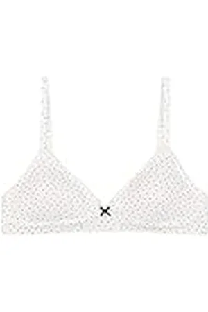 Petit Bateau Beha voor meisjes, wit (marshmallow/azul edna), 85A