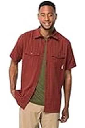 Jack Wolfskin Heren Thompson Shirt korte mouwen, Barn Red, S, , S