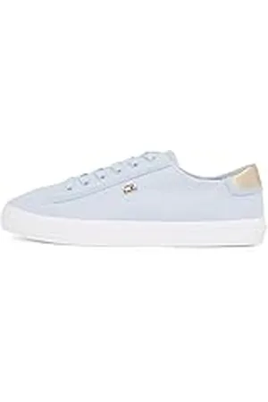 Tommy Hilfiger Vrouwen VULC CANVAS LACE UP SNEAKER Low Top, BLAUW (Breezy Blue), 3.5 UK, , 36 EU