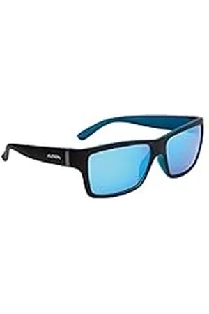 Alpina Unisex - Volwassenen, KACEY Zonnebril, black matt-blue/blue, One Size