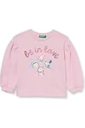 Benetton Sweatshirt met capuchon voor meisjes en meisjes, , 4 jaar