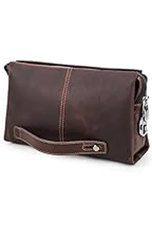 Contacts Echt lederen ID-kaarthouder voor heren, ritssluiting, muntensleutel, clutch, portemonnee, handtas, , One size