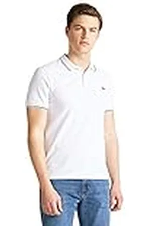 Lee T-shirt voor heren Pique Polo, wit (helder wit Lj), Large
