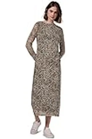 Street one Mesh-jurk met Leo-print, , 42