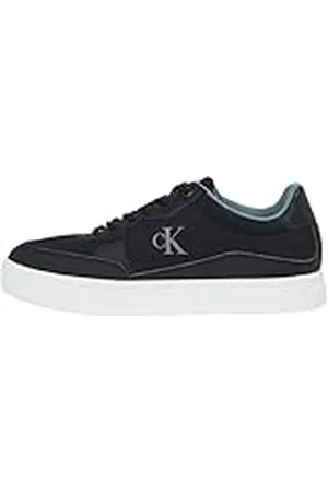 Calvin Klein CK JEANS Heren CLASSIC CUPSOLE TECH RIPSTOP YM0YM01202 Low Top, zwart (zwart/helder wit/Trooper), 7 UK, , 39.5 EU