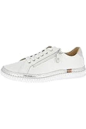 Andrea Conti Lage sneakers voor dames, wit/zilver, 38 EU, , 38 EU