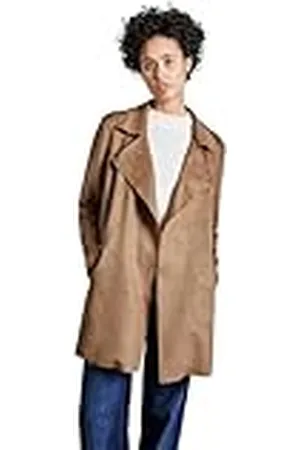 Street one Dames A212365 Open Velours Trenchcoat, , 36, , 36