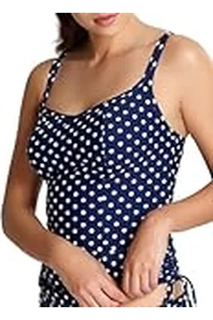 Panache Swim Dames Sw1011 Bikini Top, Navy/White Dot, 38DD