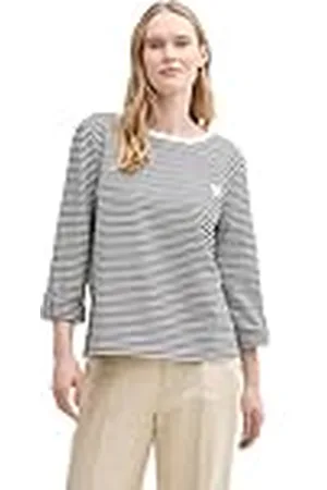 TOM TAILOR 1045516 trainingspak, 37370, reguliere strepen, kleur: gebroken wit, M voor dames, , M