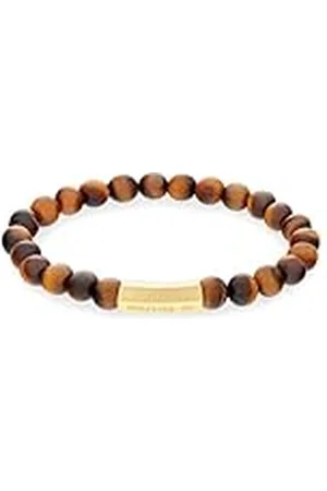 Tommy Hilfiger Jewelry kralenarmband met tijgeroogsteentjes voor heren, 2790582
