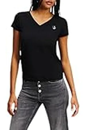 Karl Lagerfeld Slim V-hals Tee, Women, , T-Shirt, , XL