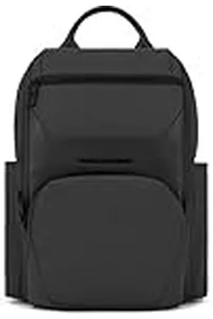Piquadro Computer en iPad® Backpack van gerecyclede stof met stervormige riem, anti-diefstal kabel, tas voor fles en RFID-bescherming, , , M, 0 stuks