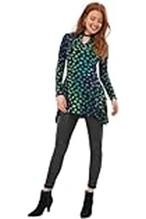 Joe Browns Dames Twist Collar Hanky Zoom Stretch Jersey Tuniek, Veelkleurig, 6, Meerkleurig, 32