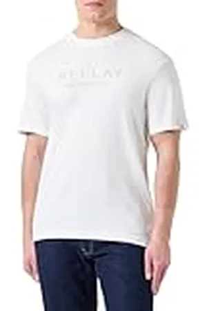 Replay Heren relaxed fit T-shirt van katoen, , XS