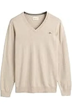 GANT Heren Classic Cotton V-hals pullover, , 3XL