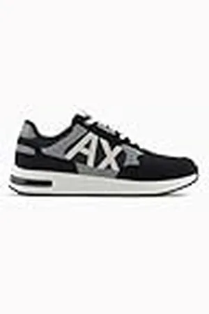 Armani Exchange Dusseldorf sneakers voor heren met geometrische motieven, , 46 EU