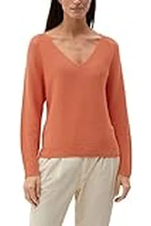 QS by s.Oliver Dames V-hals pullover lange mouwen, , 34, , 34