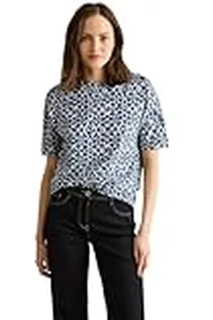 CECIL Dames T-shirt met knoopdetail, , L
