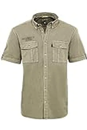 Camel Active Heren overhemd, kaki, S
