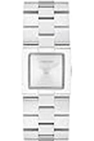 Calvin Klein Twee Hand Quartz Beweging Horloge voor Vrouwen CK Meridian Collectie met Zilveren Roestvrij Stalen Armband - 25100088, Zilver Wit, Eén maat