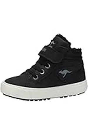 KangaROOS Jongens Unisex kinderen KAVU III sneakers, Jet Black/Steel Grey, 22 EU, , 22 EU
