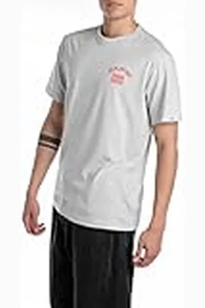 Replay Heren regular fit T-shirt van katoen, , XL