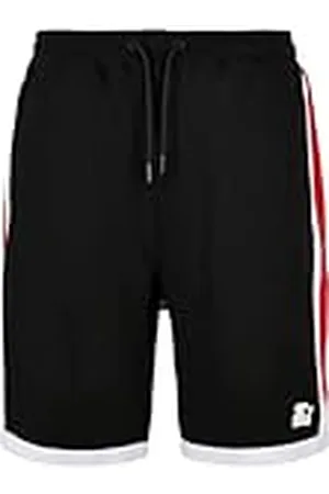 STARTER BLACK LABEL Heren Starter Laser Shorts, Black/Cityred/White, S