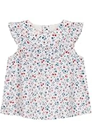 Petit Bateau Mouwloze blouse voor babymeisjes, , 3 Jaren