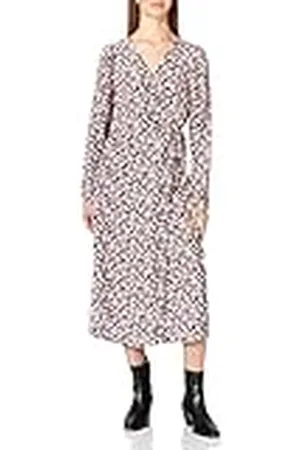 Pieces® Dames Pccarly Ls Wrap Midi Dress Bc Jurk, , 36 EU/M