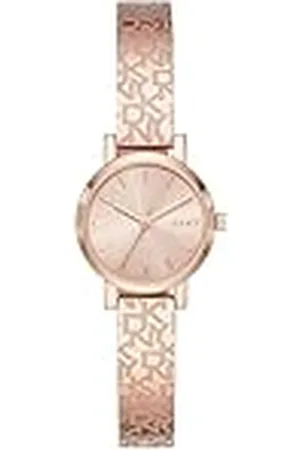 DKNY Soho Three-Hand Rose Gold-Tone roestvrij stalen horloge