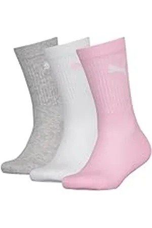 PUMA Uniseks crew sokken voor kinderen (set van 3), Rose water., 38