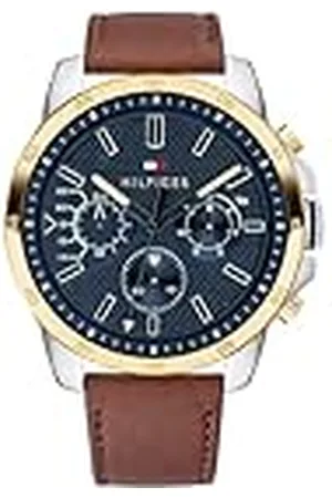 Tommy Hilfiger Herenhorloge met meerdere wijzerplaat, kwartshorloge voor, , Eén maat, Band