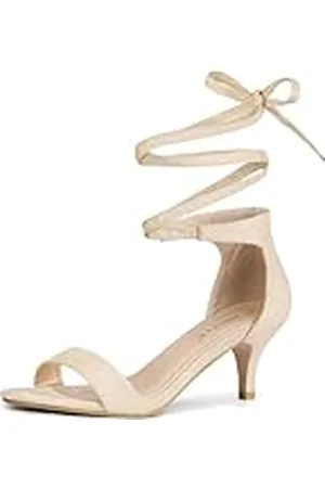 Allegra K Vrouwen Kitten Heel Lace Up Sandalen, , 39.5 EU