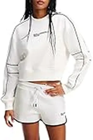 Karl Lagerfeld Relaxed Crop Piping Sweat, Women, , Sweatshirt, , XL