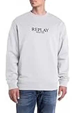 Replay Heren regular fit sweatshirt van katoen, , M