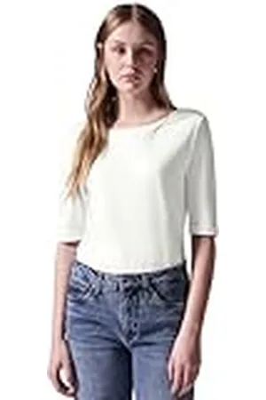 Street one T-shirt met ruguitsnijding, , 42