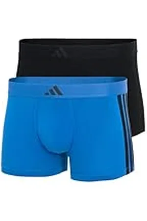 adidas Heren Ondergoed 2-Pack Low Rise Trunk (2PK) -Active Flex Cotton 3 Stripes Boxershorts, assortiment_4AM008, S, , S