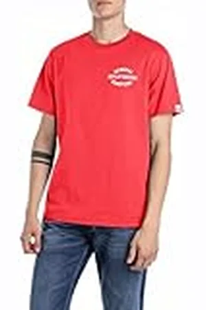 Replay Heren regular fit T-shirt van katoen, , XXL