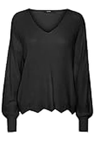 VERO MODA Vmnewlexsun Scallop Ls V-hals Pull Ga Pullover voor dames, , S