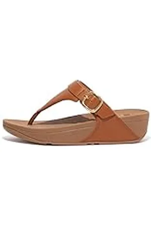 FitFlop Dames Lulu verstelbare lederen teen post wig sandaal, , 42 EU