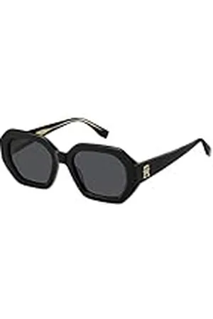 Tommy Hilfiger TH 2155/S BLACK STRIPED WHITE/GREY 52/20/140 Damesbrillen Zonnebrillen
