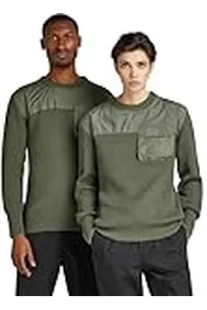 G-Star RAW Heren Unisex Army gebreide trui Knits, groen (Lt Hunter D21955-c868-8165), S