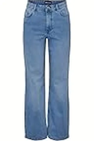 Pieces® Pcpeggy HW Wide Pant Lb Noos BC damesbroek, Lichtblauw denim, M