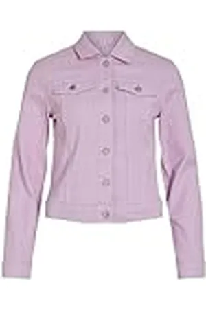 VILA Dames Vinus L/S Denim Jacket/Pb, , L