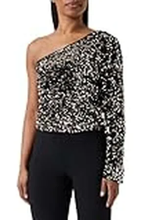 Nascita Dames One-Shoulder Pailletten Top, , M