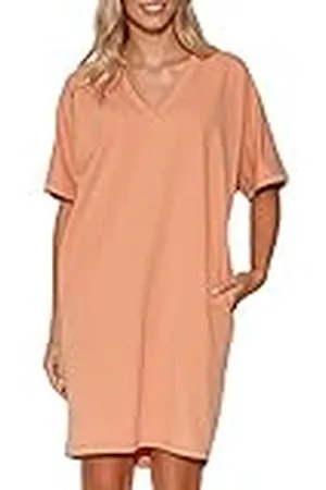 Makadamia Casual jurk voor dames, Oranje, 40 NL
